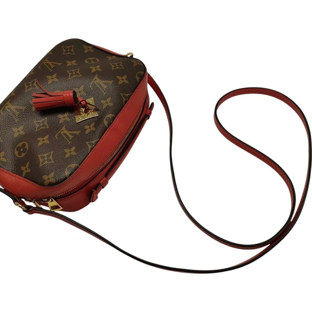 303855BG (X6) Louis Vuitton Crossbody Bag Saintonge Coklico Brown Monogram - Picture 4 of 13